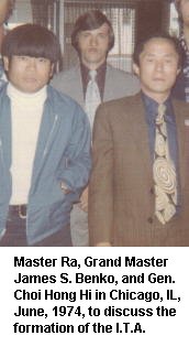 Gen. Choi Hong Hi and Grand Master James S. Benko